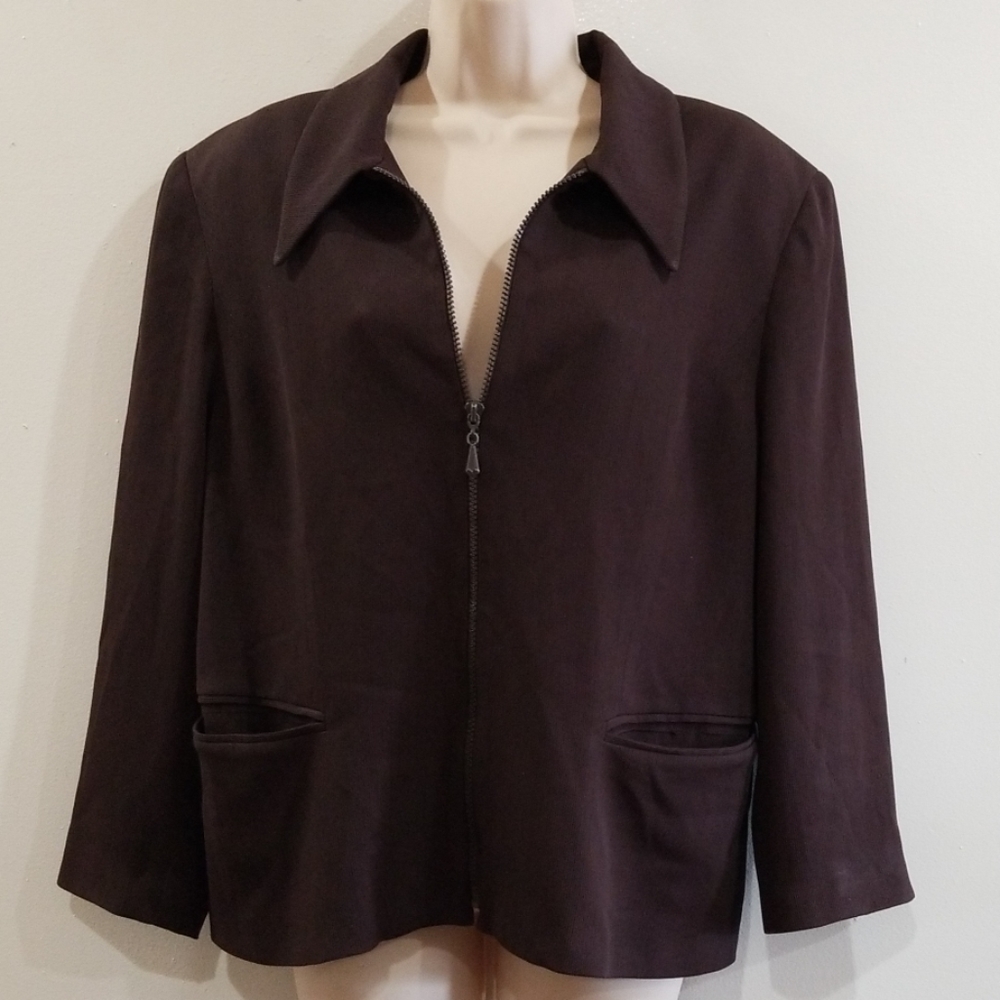 Alex Garfield & Marks Jacket Brown Ribbed Blazer